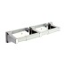 Surface Mount Twin Paper Roll Holder - Polished Chrome