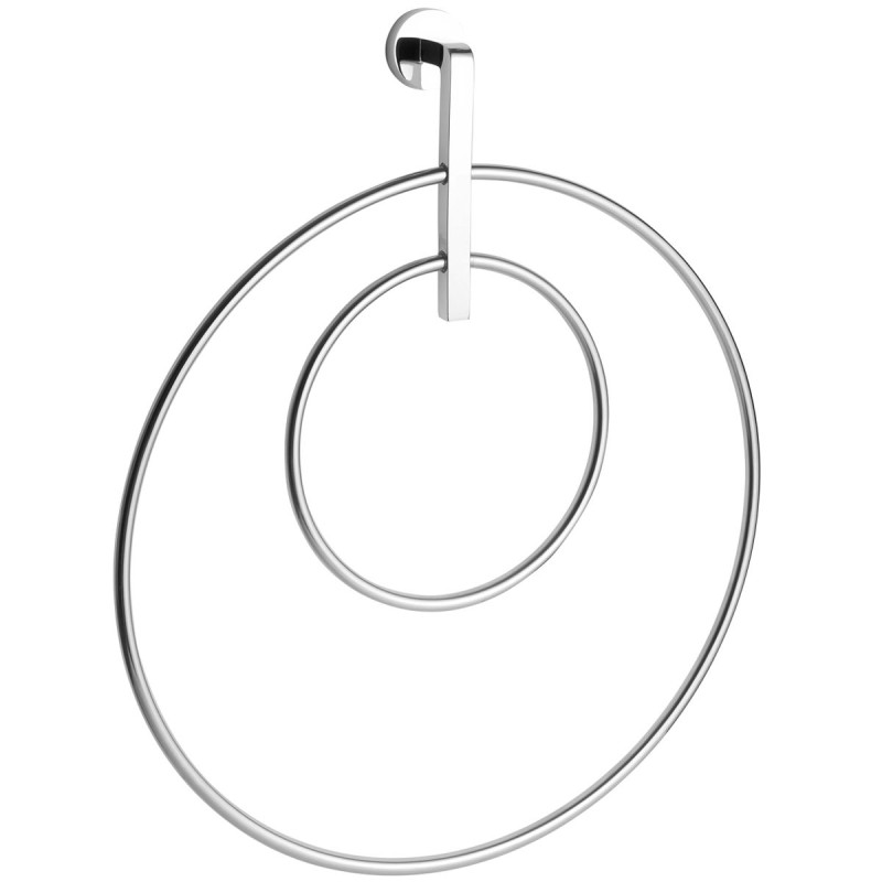 BITTER SUITE Double Towel Ring â€” Polished Chrome