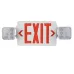 Red Combo LED Emergency Exit Sign-Adjustable Light Heads | LS-ES082A