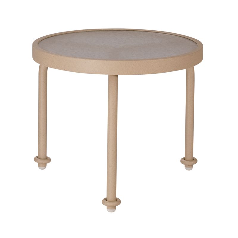 18" Acrylic Side Table with Finials