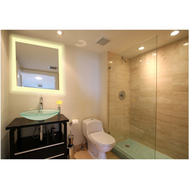 Led Lighted Mirror Warm White 36 x 48