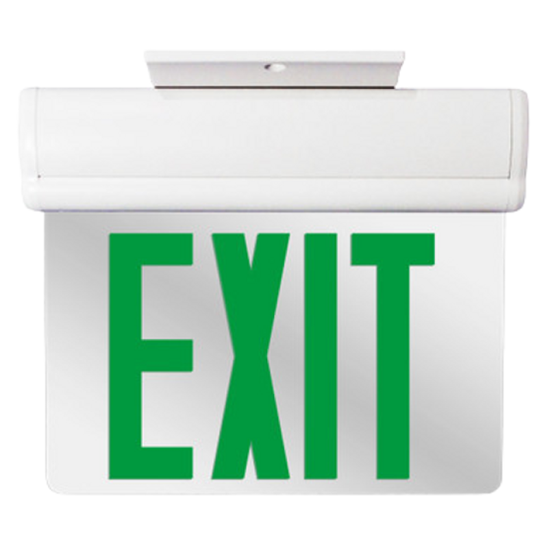 Edge Lit LED Emergency Exit Light Green AH7008G