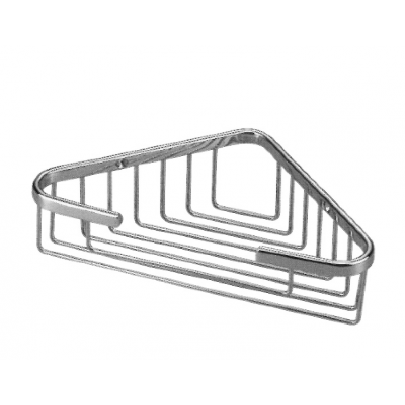 Large Corner Basket - Polished Chrome