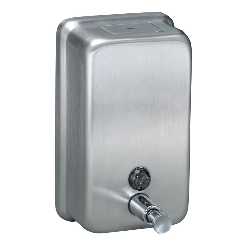 Surface Mount Vertical Liquid Soap Dispenser - Stainless Steel