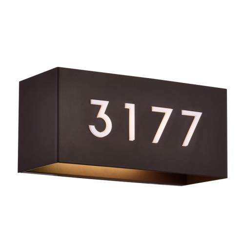 Address Lights Fixture with Room Numbers is Custom Made for Each Room