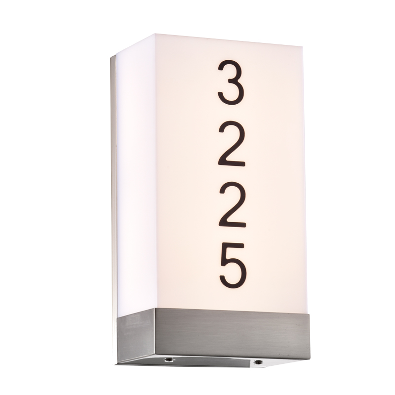 Address Lights Fixture with Room Numbers is Custom Made for Each Room ADA Complaint