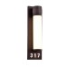 Address Lights Fixture with Room Numbers is Custom Made for Each Room Oil Rubbed Bronze Black