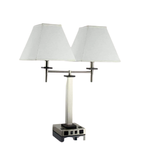 Desk Lamp with 2 Elec/ 2 USBs