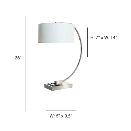 Double table lamp