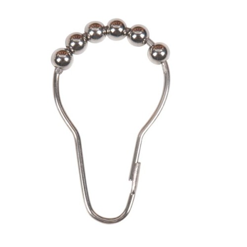 Shower Curtain Ring 12CT Six steel ball with chrome plated