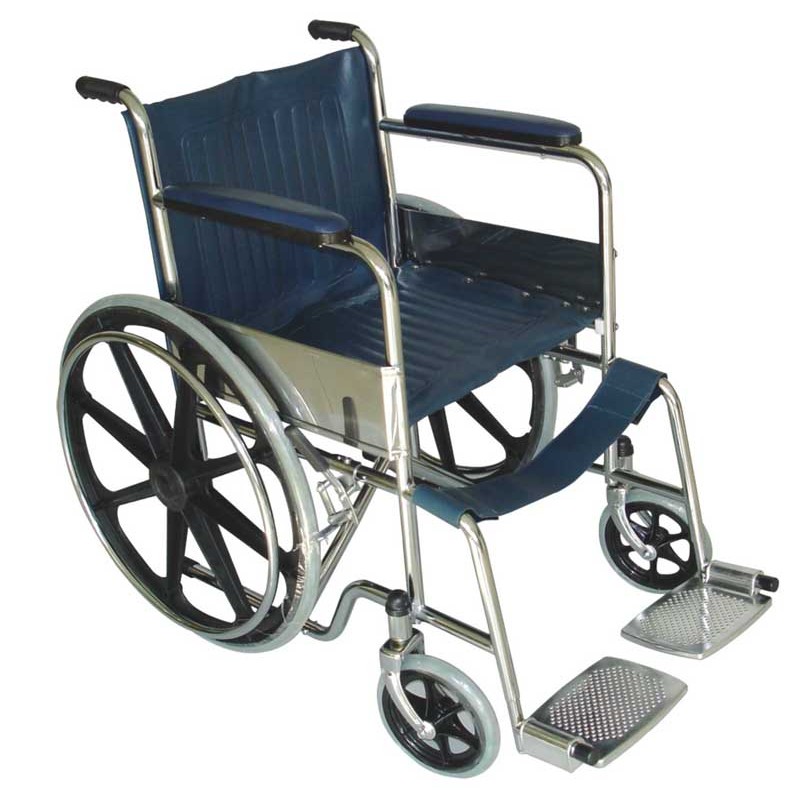 18" Wheelchair with Fixed Armrests