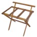 Hardwood Luggage Rack with Backrest