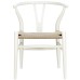 Amish Dining Wood Armchair in White