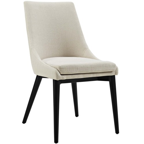 Viscount Fabric Dining Chair in Beige