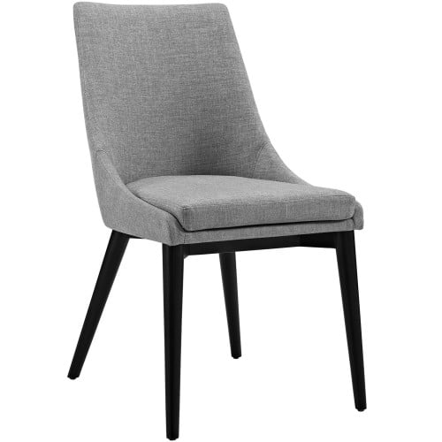 Viscount Fabric Dining Chair in Light Gray