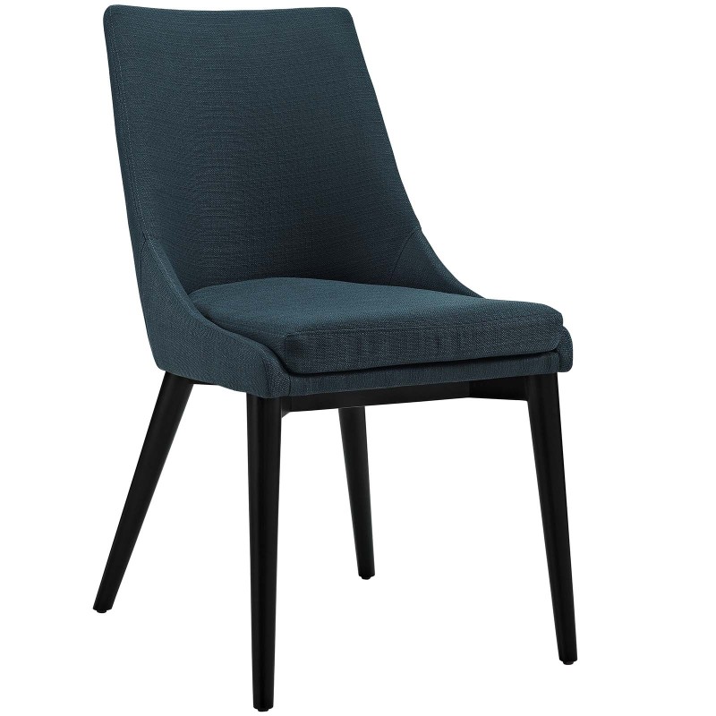 Viscount Fabric Dining Chair in Azure