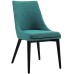 Viscount Fabric Dining Chair in Teal