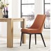 Viscount Fabric Dining Chair in Orange