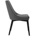 Viscount Fabric Dining Chair in Gray