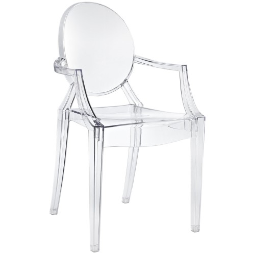 Casper Dining Armchair in Clear