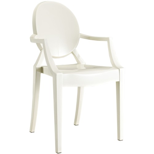 Casper Dining Armchair in White