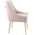 Discern Upholstered Performance Velvet Dining Chair in Pink