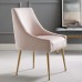 Discern Upholstered Performance Velvet Dining Chair in Pink