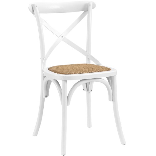 Gear Dining Side Chair in White