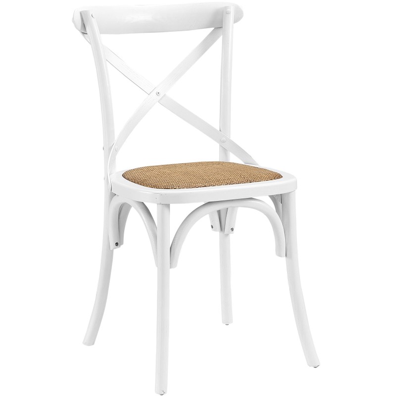 Gear Dining Side Chair in White