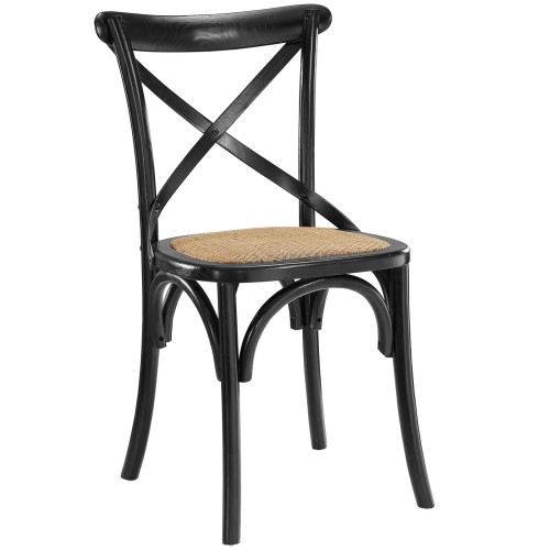 Gear Dining Side Chair in Black