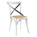 Gear Dining Side Chair in White Black