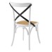 Gear Dining Side Chair in White Black