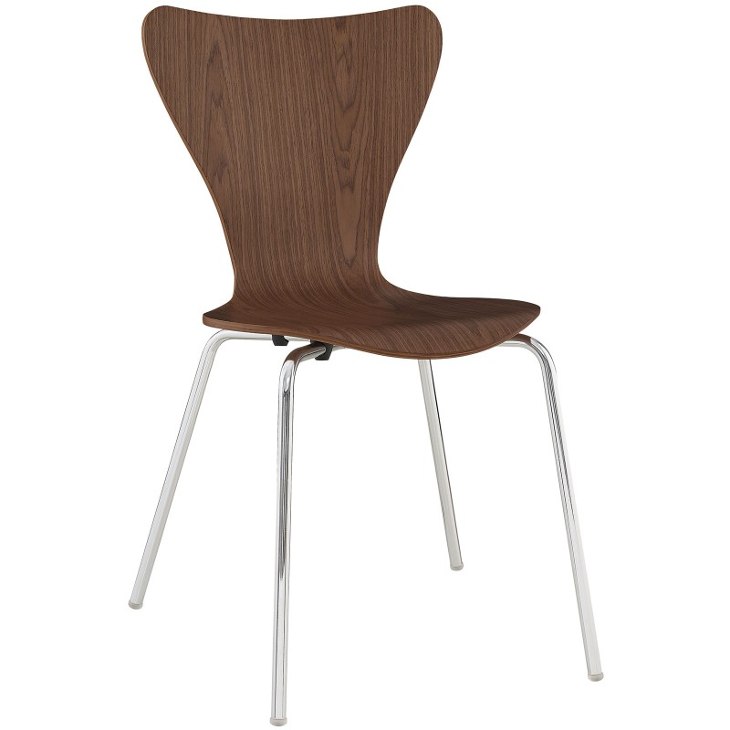 Ernie Dining Side Chair in Walnut