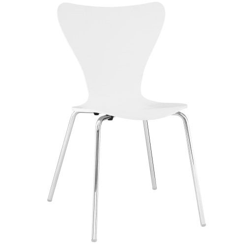 Ernie Dining Side Chair in White