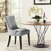 Marquis Fabric Dining Chair in Light Gray