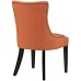 Regent Tufted Fabric Dining Side Chair in Orange