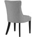 Regent Tufted Fabric Dining Side Chair in Light Gray