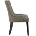 Regent Tufted Fabric Dining Side Chair in Granite