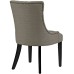 Regent Tufted Fabric Dining Side Chair in Granite