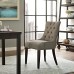 Regent Tufted Fabric Dining Side Chair in Granite