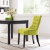 Regent Tufted Fabric Dining Side Chair in Wheatgrass