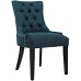 Regent Tufted Fabric Dining Side Chair in Azure