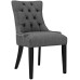 Regent Tufted Fabric Dining Side Chair in Gray