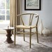 Amish Dining Wood Side Chair in Weathered Gray