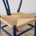 Amish Dining Wood Side Chair in Midnight Blue