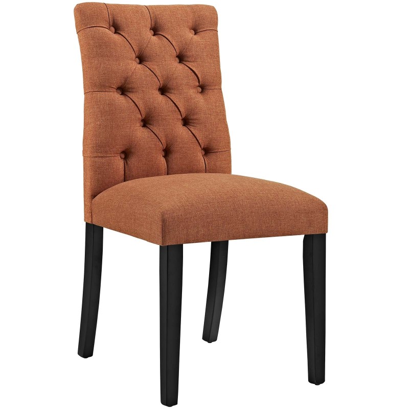 Duchess Fabric Dining Chair in Orange