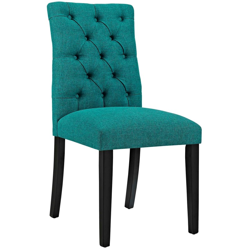 Duchess Fabric Dining Chair in Teal