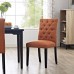 Duchess Fabric Dining Chair in Orange