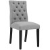 Duchess Fabric Dining Chair in Light Gray