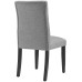 Duchess Fabric Dining Chair in Light Gray